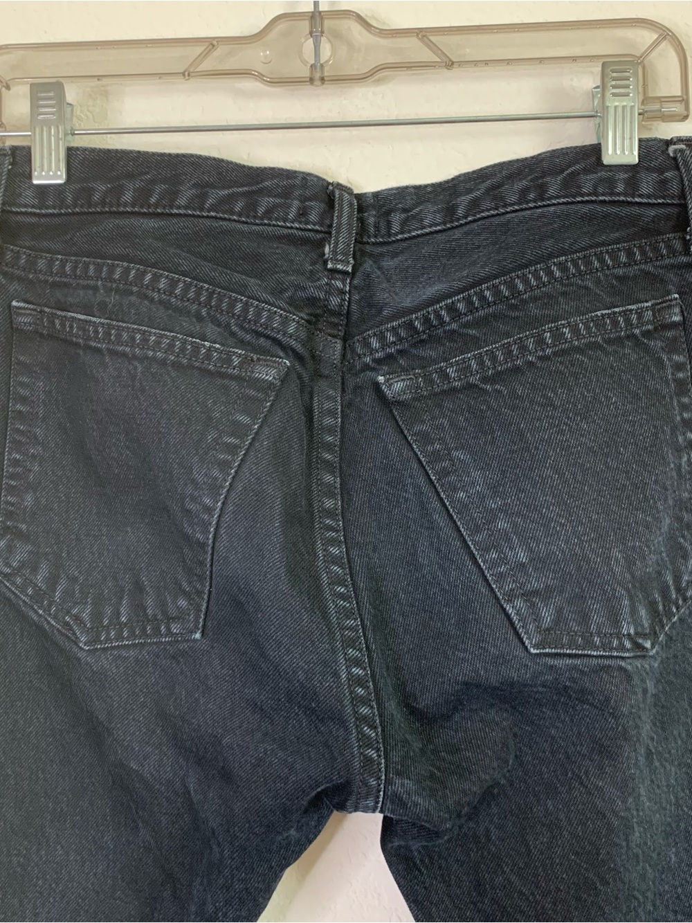 Khaite womens black Kyle straight leg 100% cotton jeans 25 - Picture 6 of 10